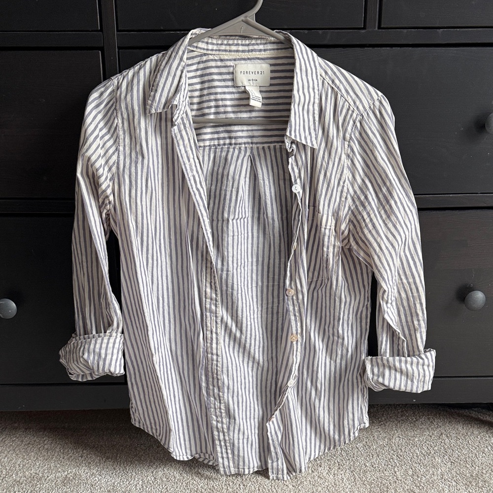 Forever 21 striped button down
